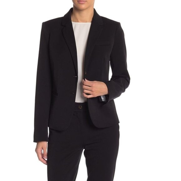 J. Crew Black Schoolboy Two Button Lined Blazer Jacket Career Work - Picture 2 of 3